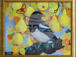 Игната Василева показва 14 платна в изложбата „Райски птици“. Снимка: Галерия „Париж“