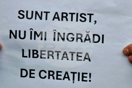 Румъния - Букурещ - протест - култура