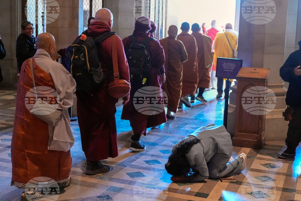 Buddhist Monks Peace Walk Washington