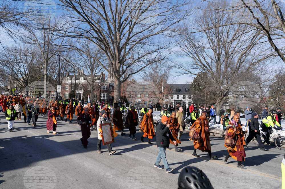 Buddhist Monks Peace Walk Washington