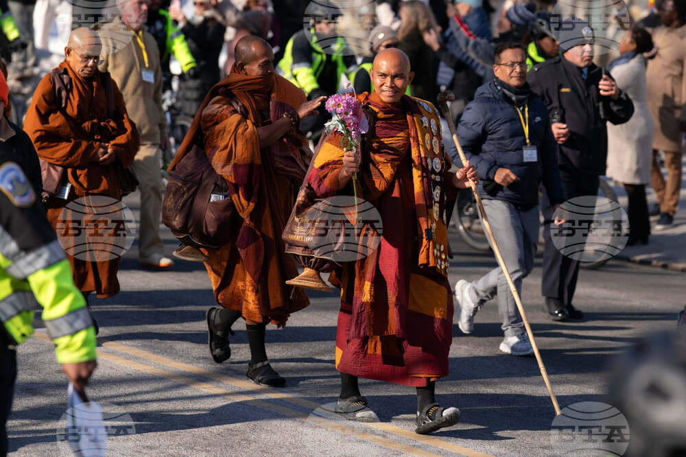 Buddhist Monks Peace Walk Washington