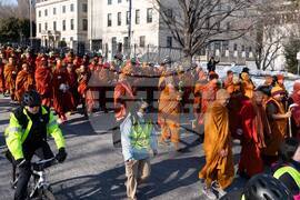 Buddhist Monks Peace Walk Washington