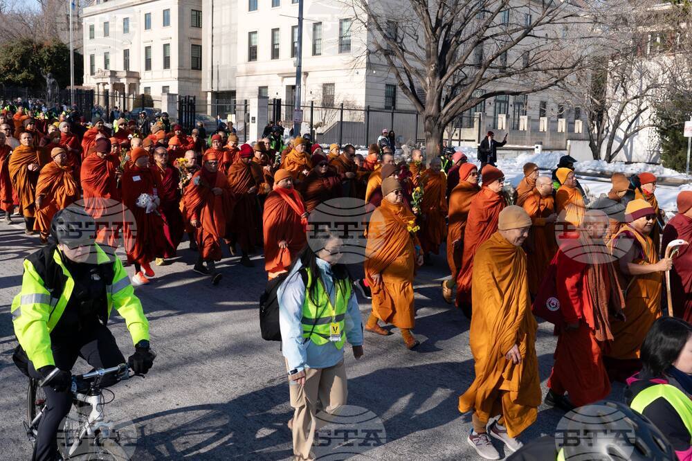 Buddhist Monks Peace Walk Washington