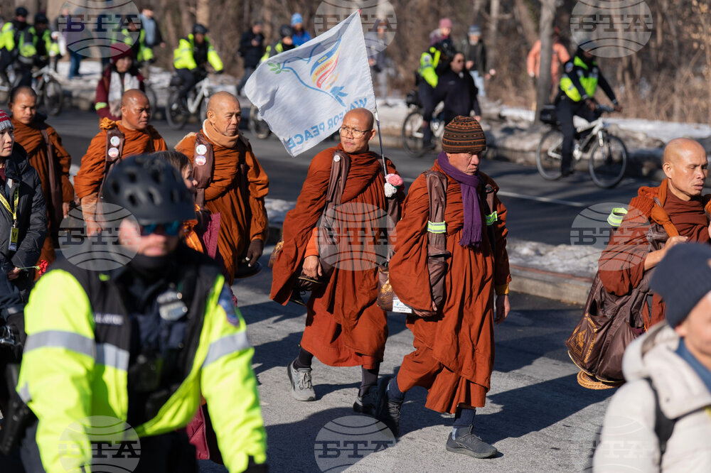 Buddhist Monks Peace Walk Washington
