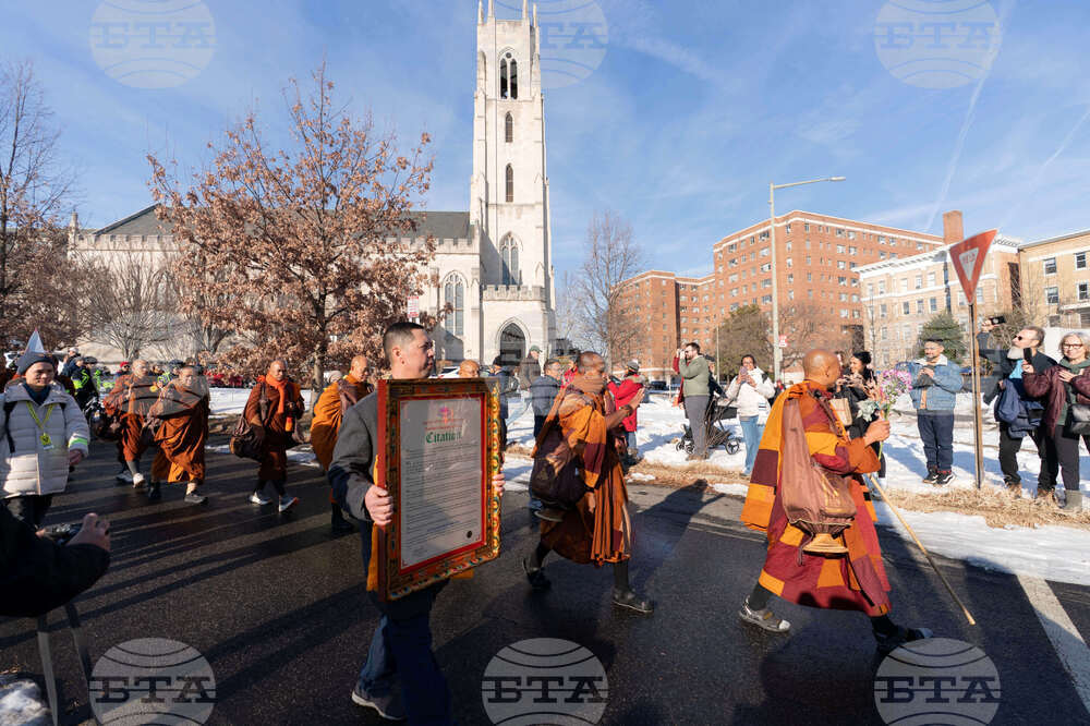 Buddhist Monks Peace Walk Washington