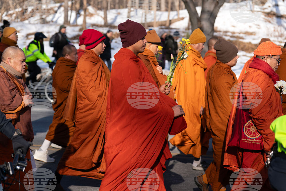 Buddhist Monks Peace Walk Washington