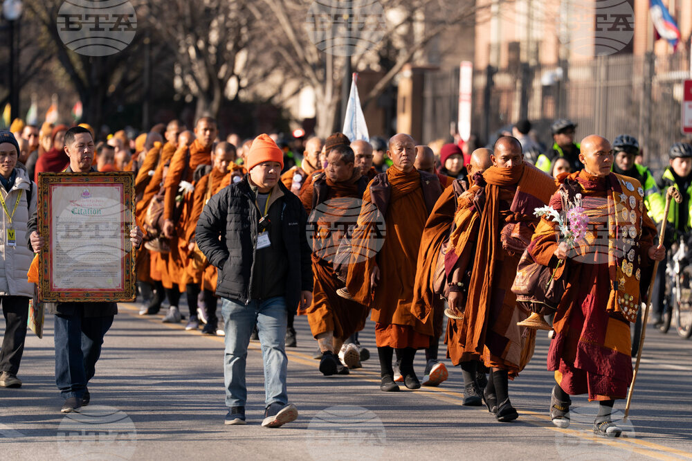 Buddhist Monks Peace Walk Washington