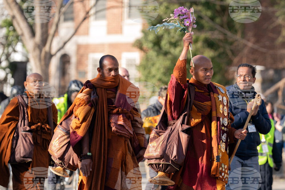 Buddhist Monks Peace Walk Washington