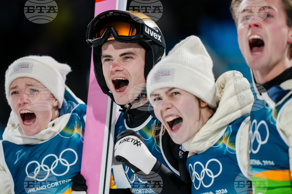 APTOPIX Milan Cortina Olympics Ski Jumping