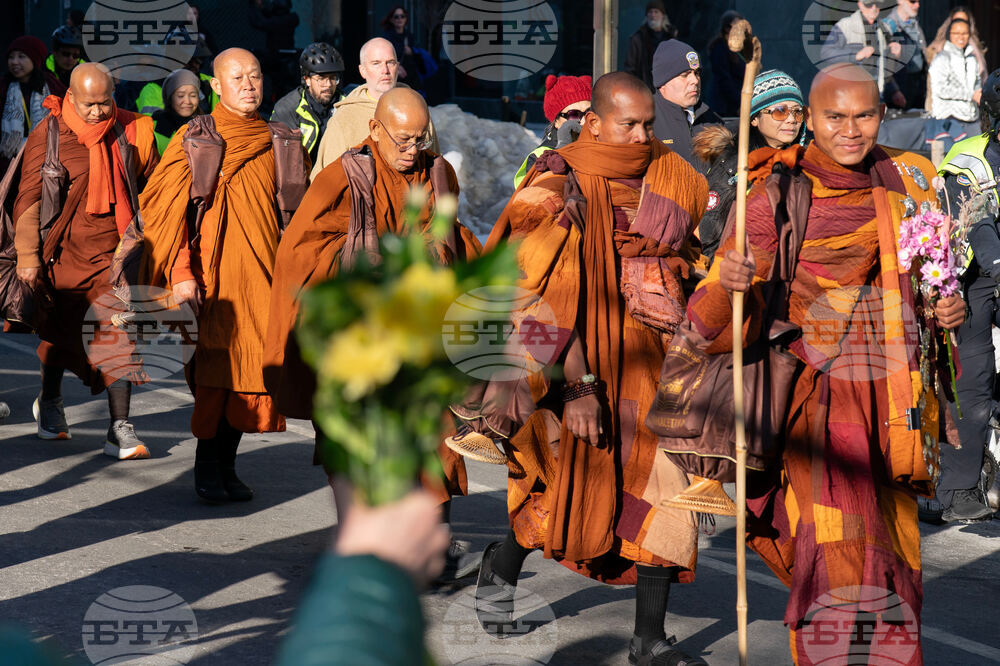 Buddhist Monks Peace Walk Washington