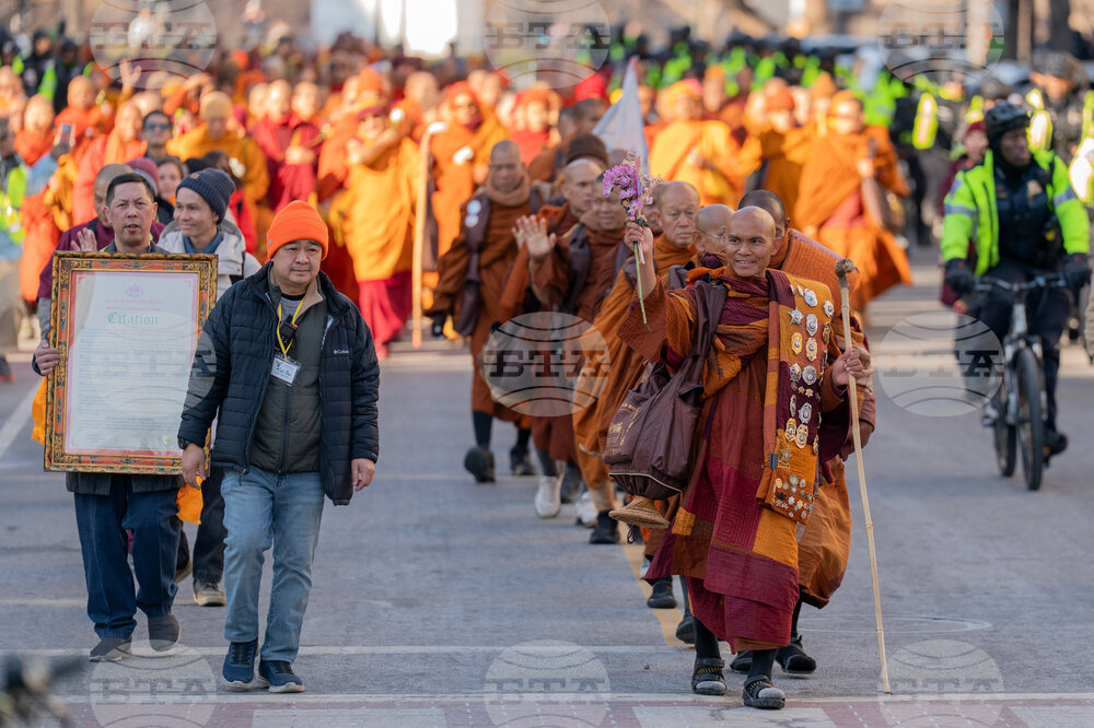 Buddhist Monks Peace Walk Washington