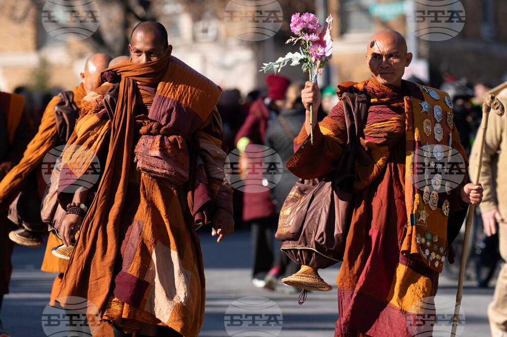 Buddhist Monks Peace Walk Washington