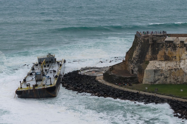 Puerto Rico Fuel Barge Grounded