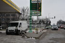 Хасково - катастрофа - бензиностанция