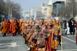 Buddhist Monks Peace Walk Washington
