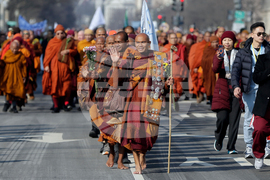 Buddhist Monks Peace Walk Washington