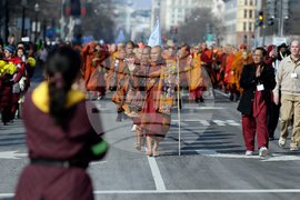 Buddhist Monks Peace Walk Washington