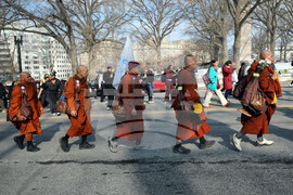 Buddhist Monks Peace Walk Washington