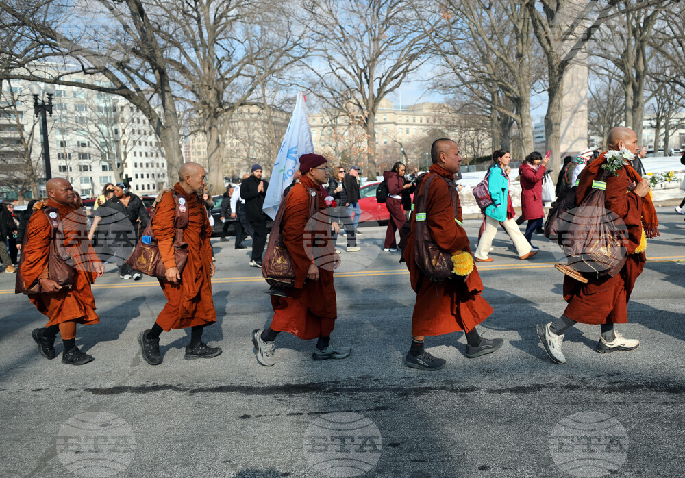 Buddhist Monks Peace Walk Washington