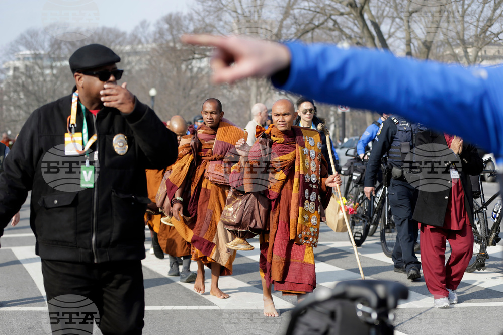 Buddhist Monks Peace Walk Washington