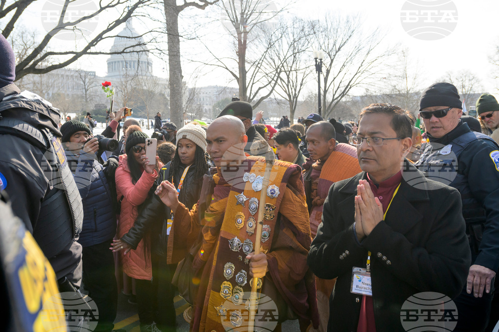 Buddhist Monks Peace Walk Washington