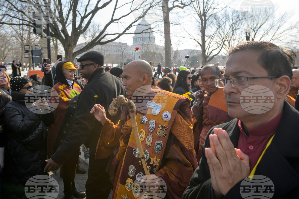 Buddhist Monks Peace Walk Washington