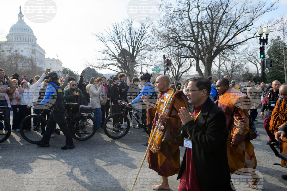 Buddhist Monks Peace Walk Washington