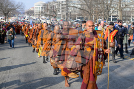 Buddhist Monks Peace Walk Washington