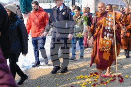 Buddhist Monkns peace Walk Washington