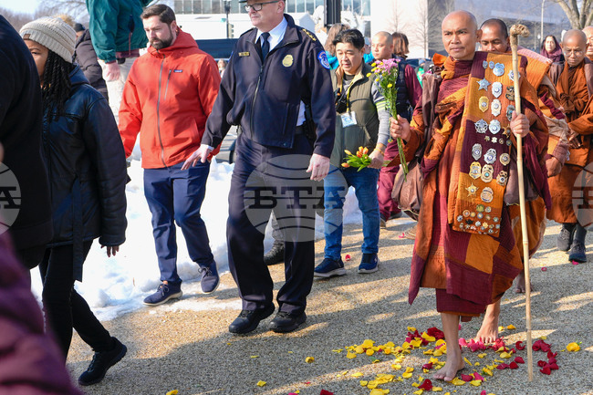 Buddhist Monkns peace Walk Washington