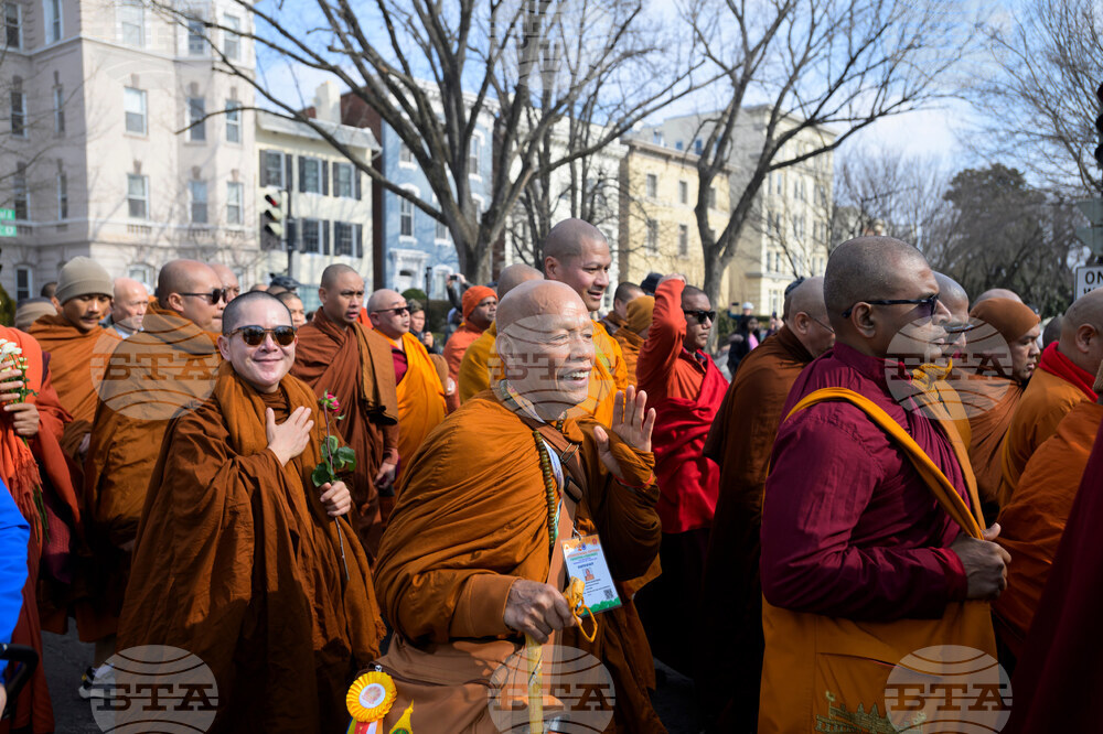 Buddhist Monks Peace Walk Washington