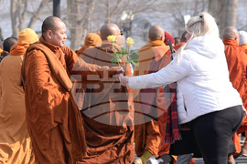 Buddhist Monks Peace Walk Washington