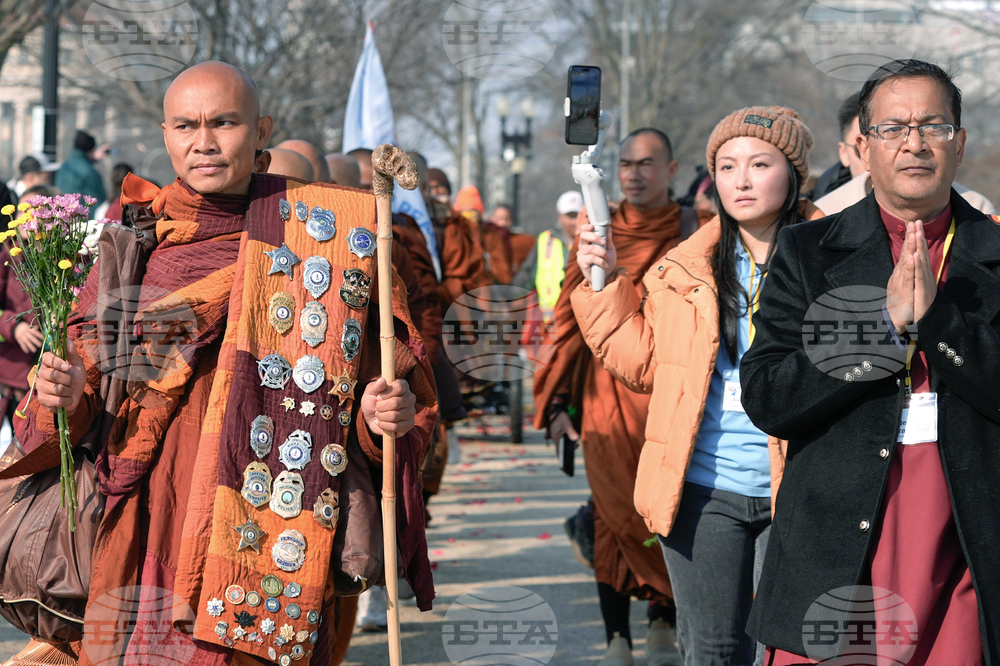 Buddhist Monkns peace Walk Washington