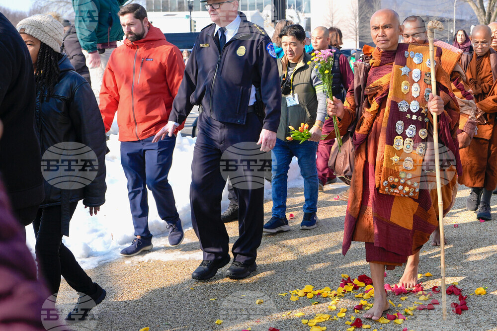 Buddhist Monks Peace Walk Washington