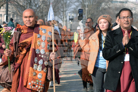Buddhist Monks Peace Walk Washington