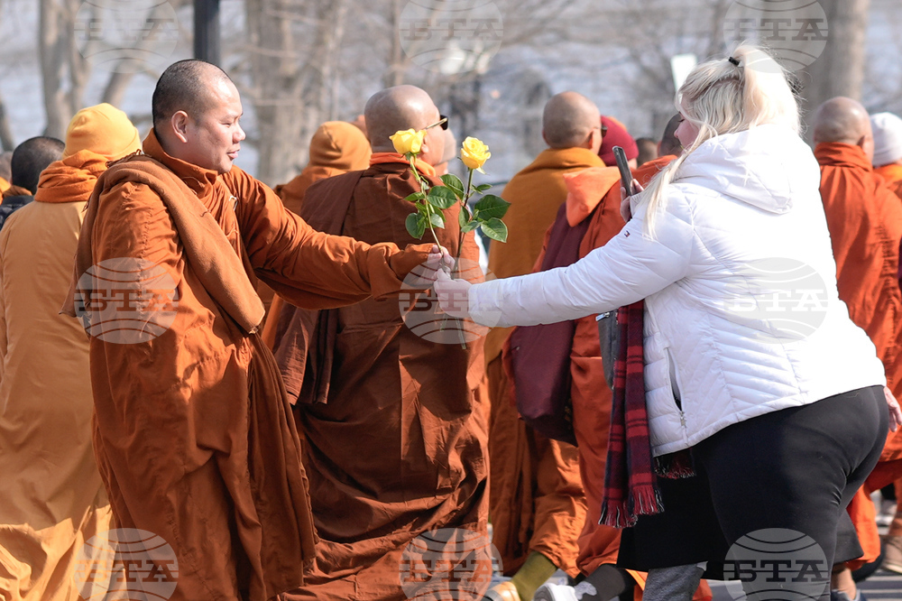 Buddhist Monks Peace Walk Washington