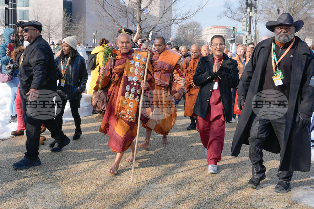 Buddhist Monks Peace Walk Washington