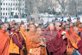 Buddhist Monks Peace Walk Washington