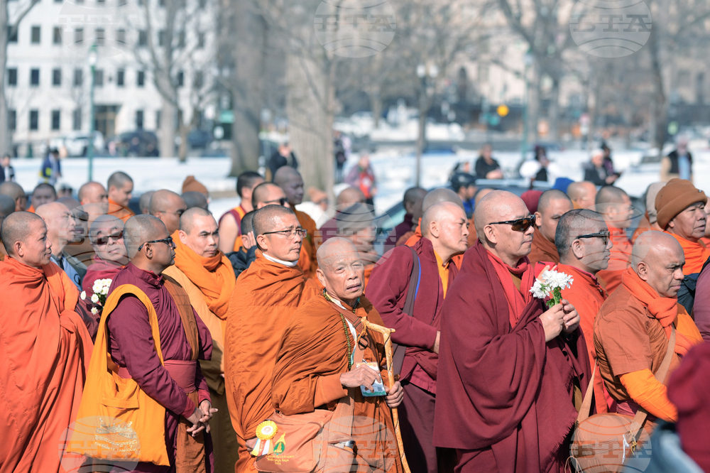 Buddhist Monks Peace Walk Washington