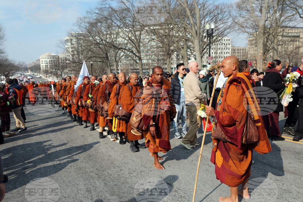 Buddhist Monks Peace Walk Washington