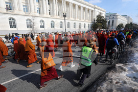Buddhist Monks Peace Walk Washington