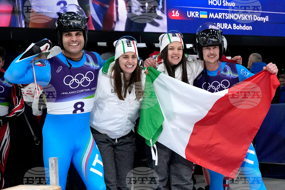APTOPIX Milan Cortina Olympics Luge