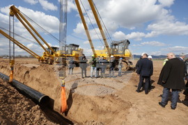Село Доброславци - междусистемна газова връзка България-Сърбия