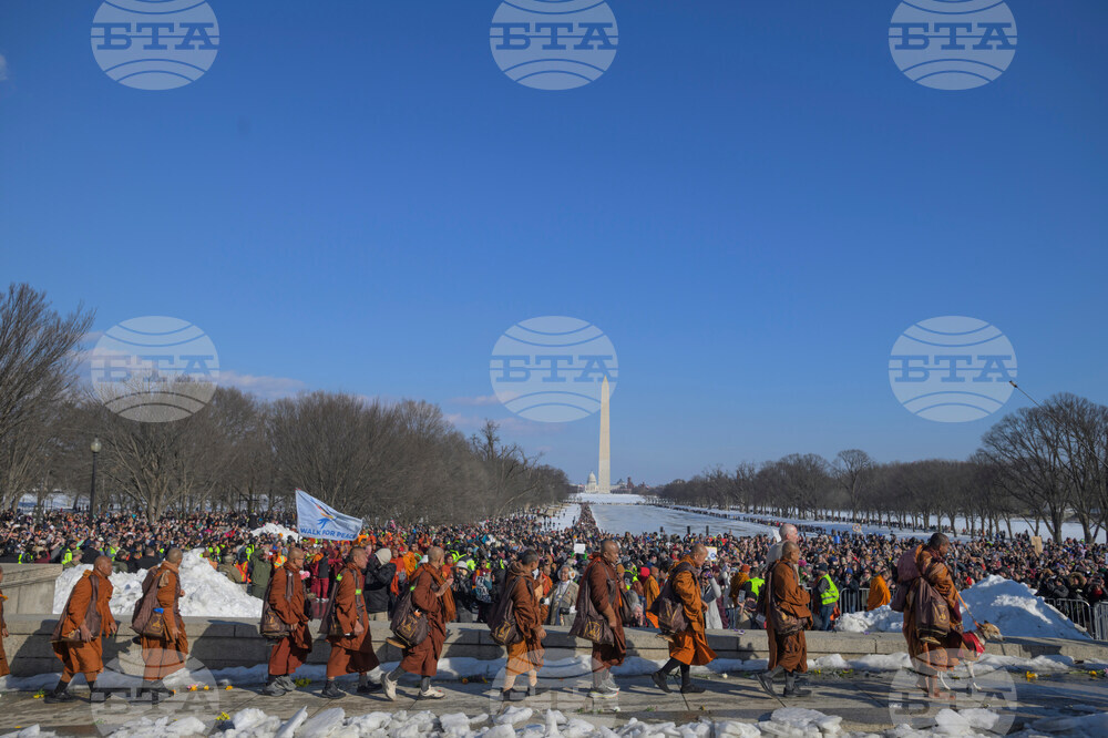 Buddhist Monks Peace Walk Washington