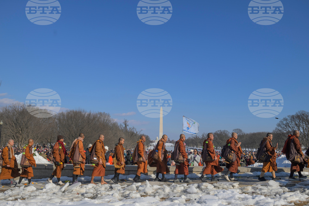 Buddhist Monks Peace Walk Washington