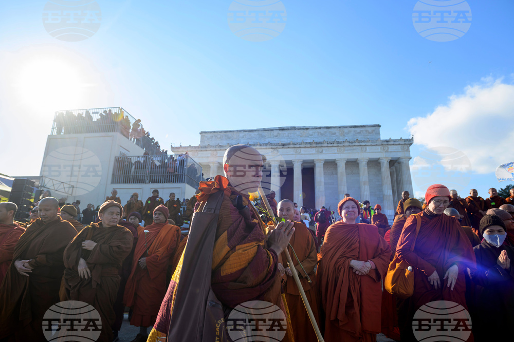 Buddhist Monks Peace Walk Washington