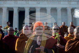 Buddhist Monks Peace Walk Washington