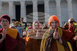 Buddhist Monks Peace Walk Washington
