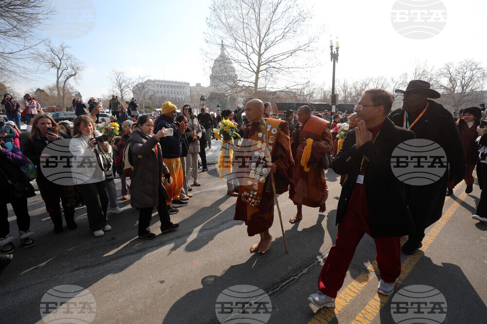 Buddhist Monks Peace Walk Washington