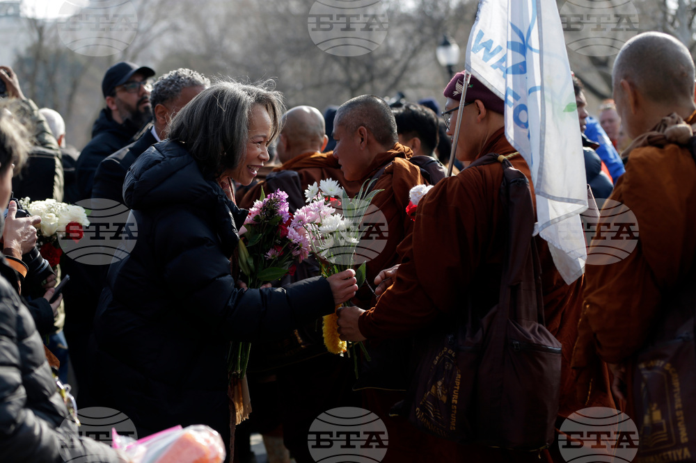 Buddhist Monks Peace Walk Washington
